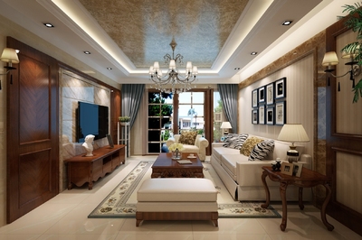 2016年两款新大户型欧式风格装修案例 轻奢典雅，住宅室内装饰装修