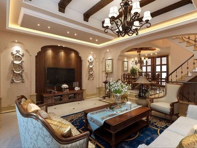 20万预算打造140㎡欧式大平层—景瑞上府装修案例效果图赏析